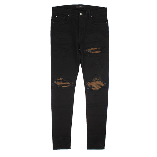Amiri MX1 ULTRA SUEDE Black OD Straight-Fit Jeans